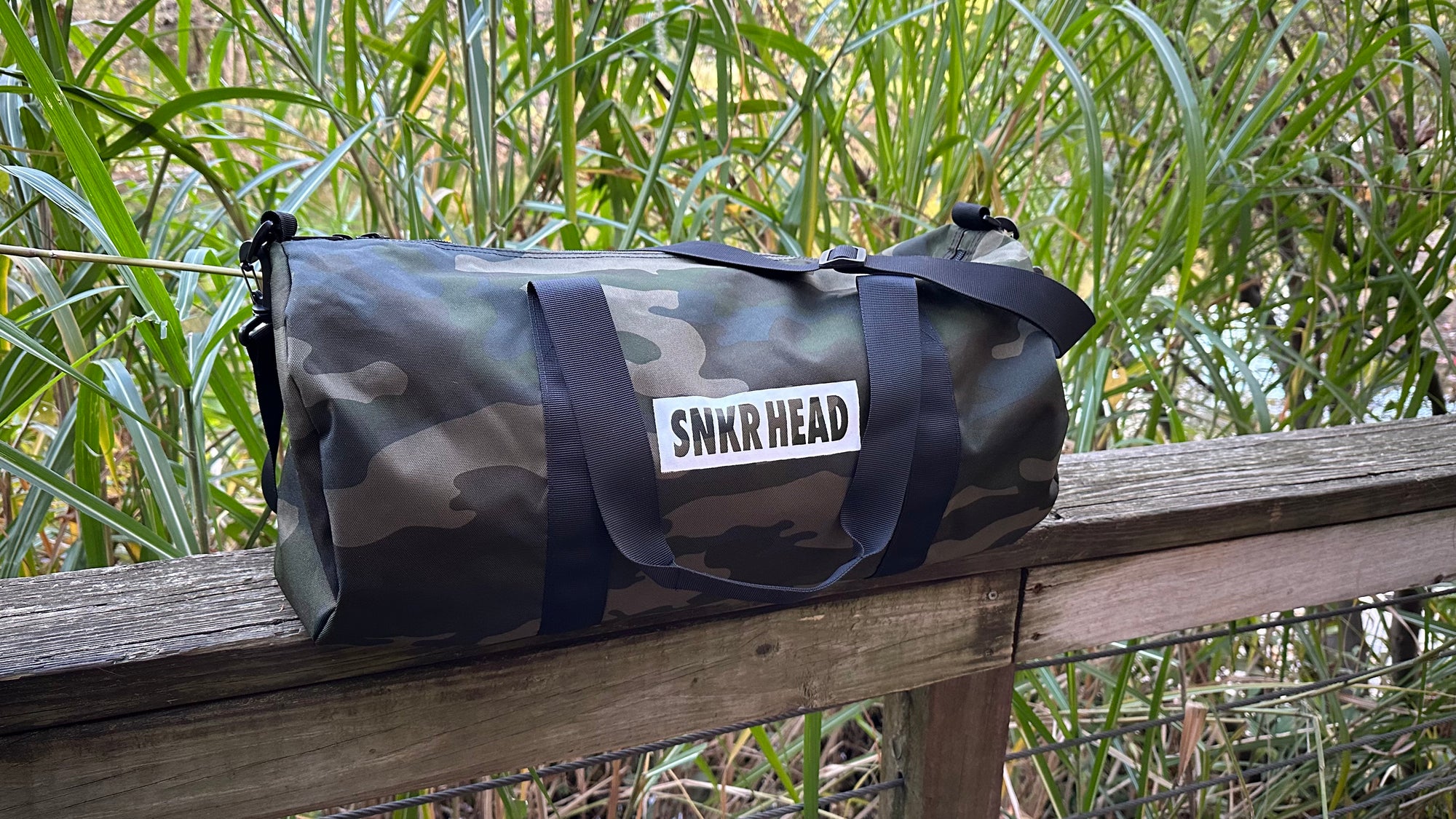 SNKRHEAD Camo Duffle Bag