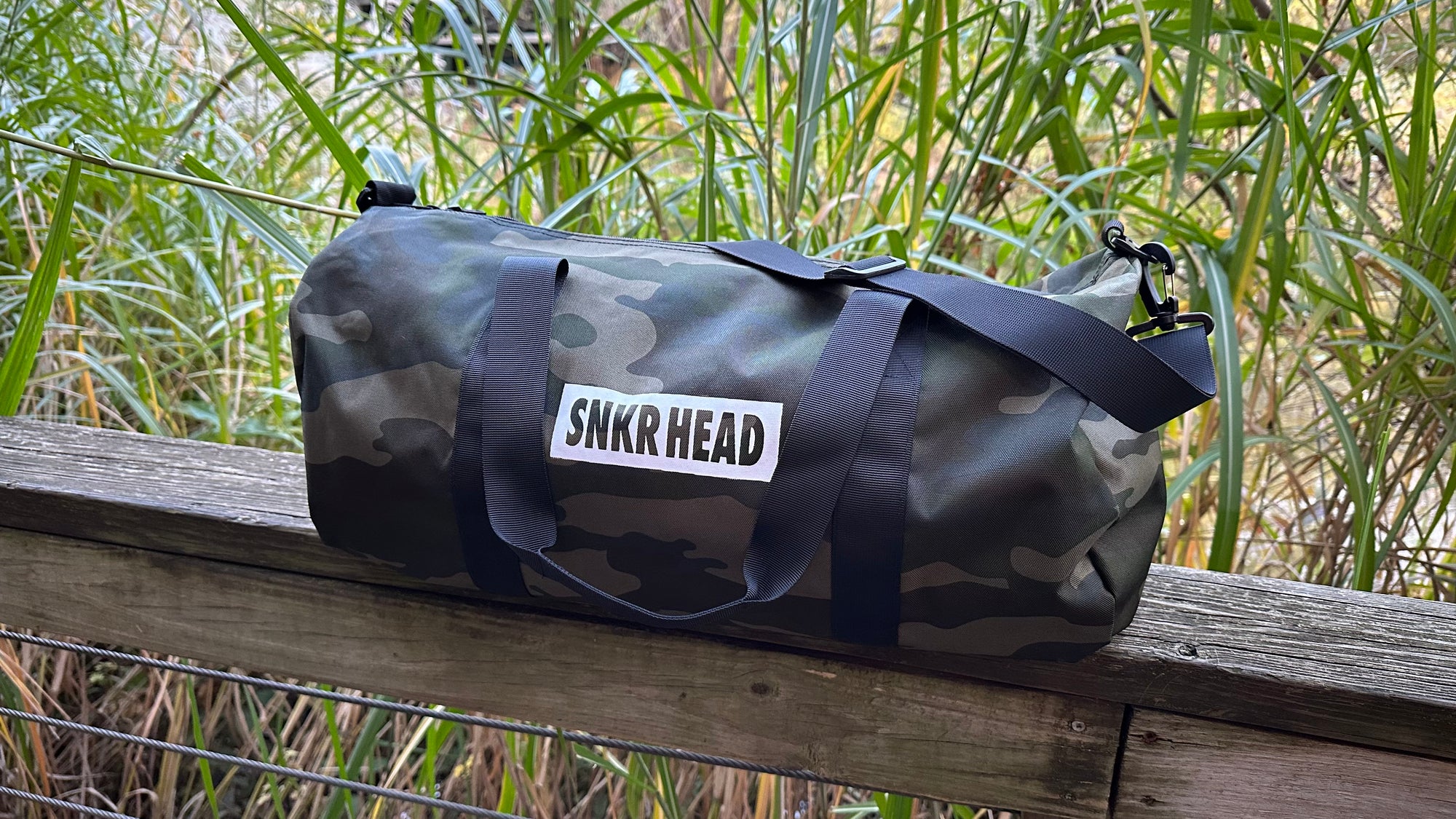 SNKRHEAD Camo Duffle Bag