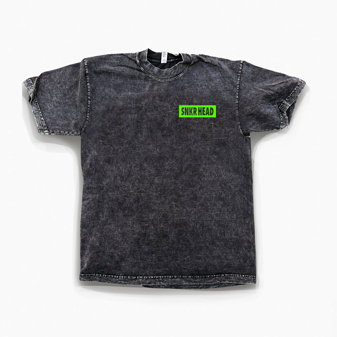 Green / Yellow Mineral Wash Short Sleeve T-Shirt