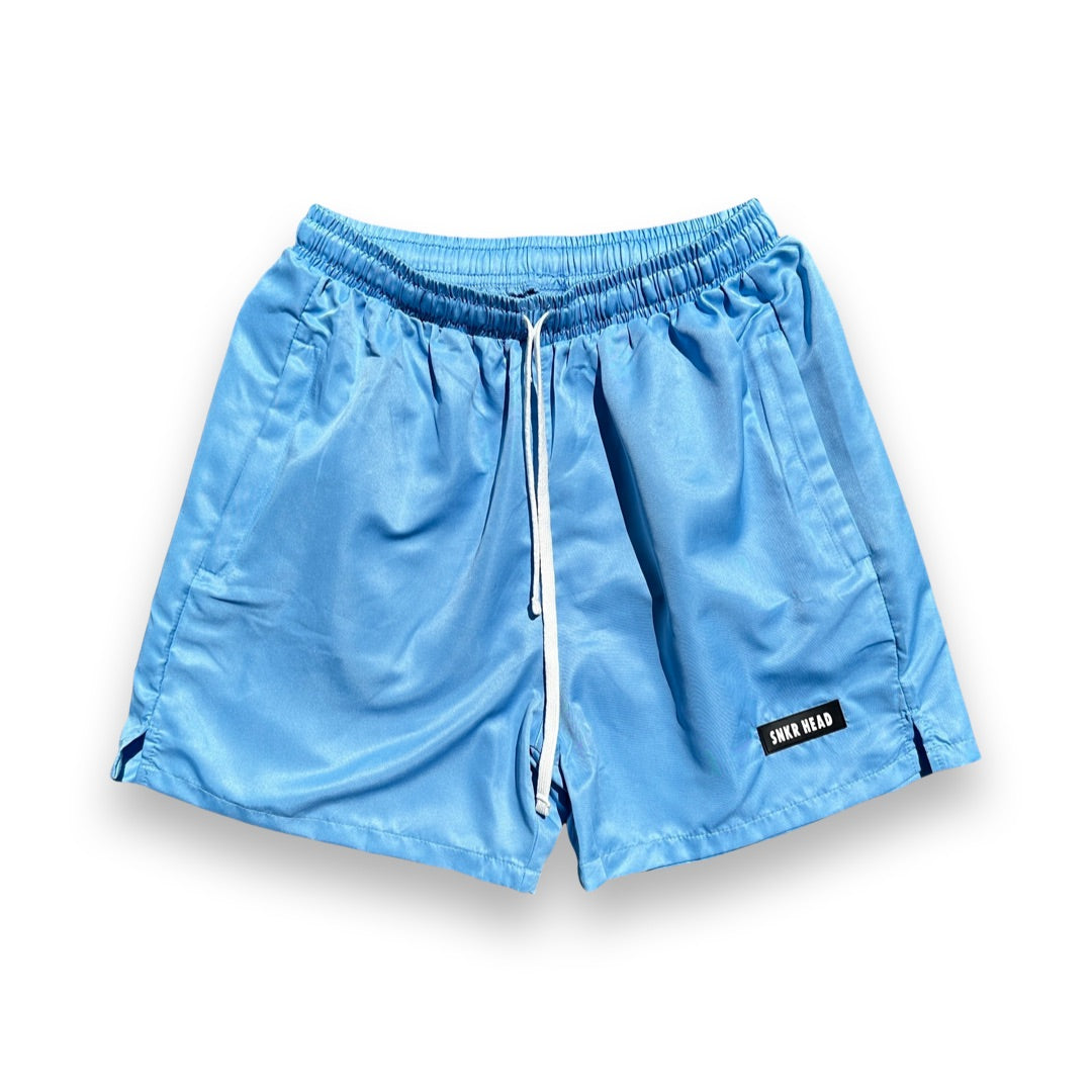 SNKR HEAD Carolina Blue Nylon Shorts