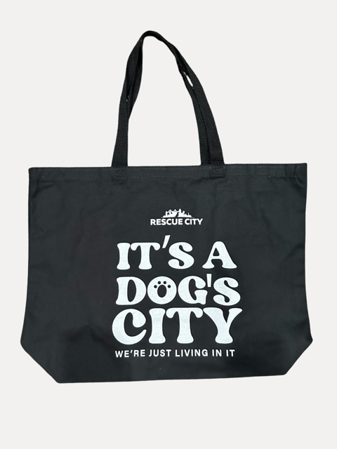 It’s A Dog’s City Canvas Bag