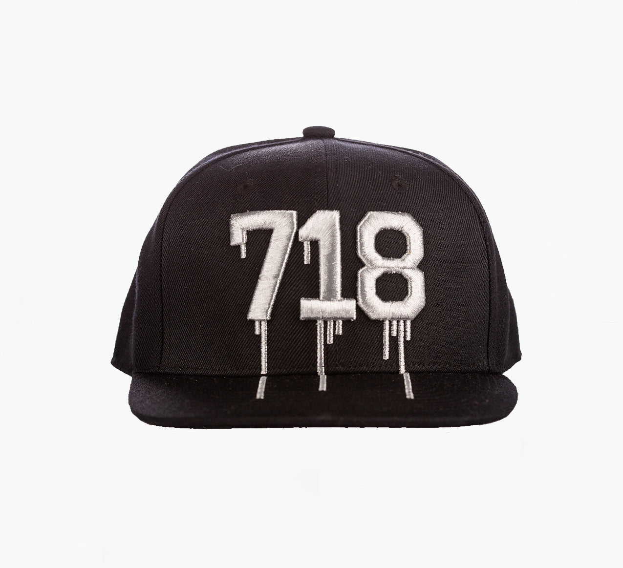 718 Silver (NEW YORK Area Code) Snapback Hat