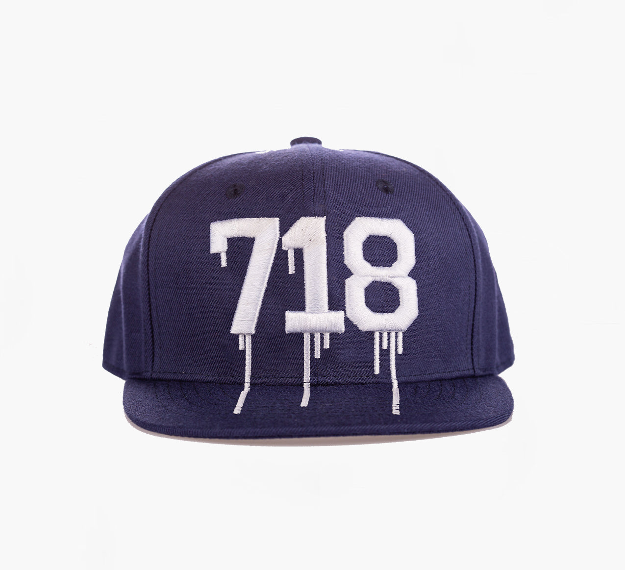 718 Navy Blue (NEW YORK Area Code) Snapback Hat