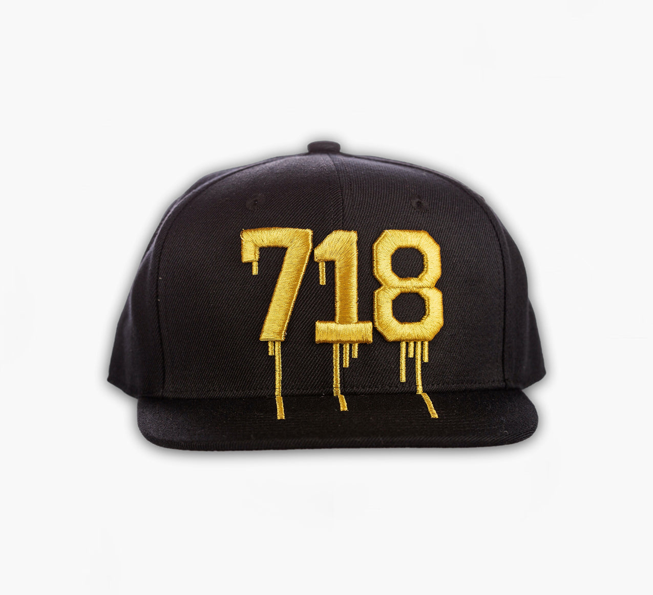 718 Gold (NEW YORK Area Code) Snapback Hat