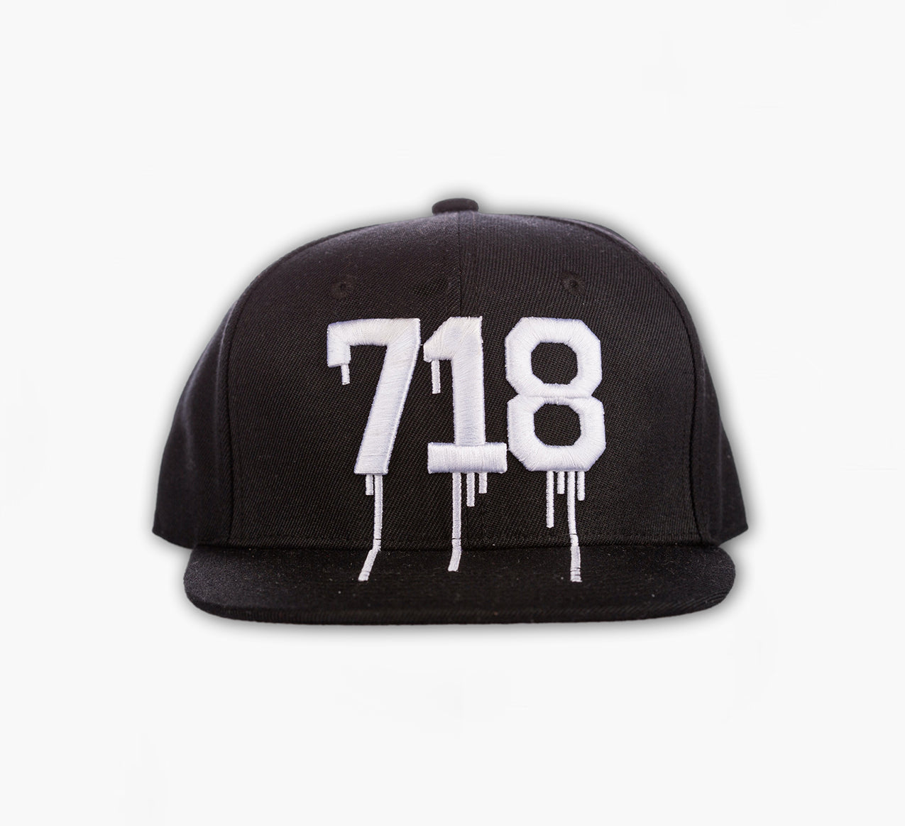 718 White (NEW YORK Area Code) Snapback Hat