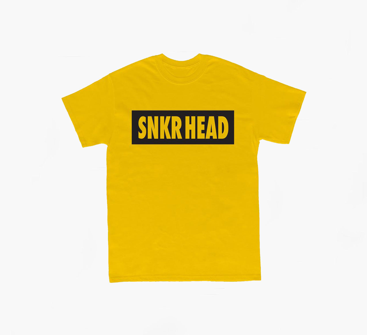 SNKR HEAD Box Logo Yellow T-shirt (black)