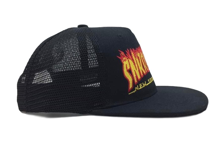 SNKRHEAD Fire NYC Mesh Snapback Hat