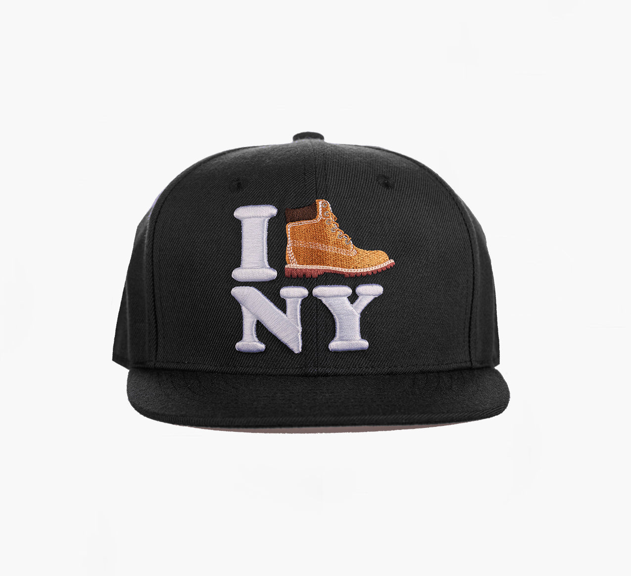 I Boot NY Black Snapback Hat