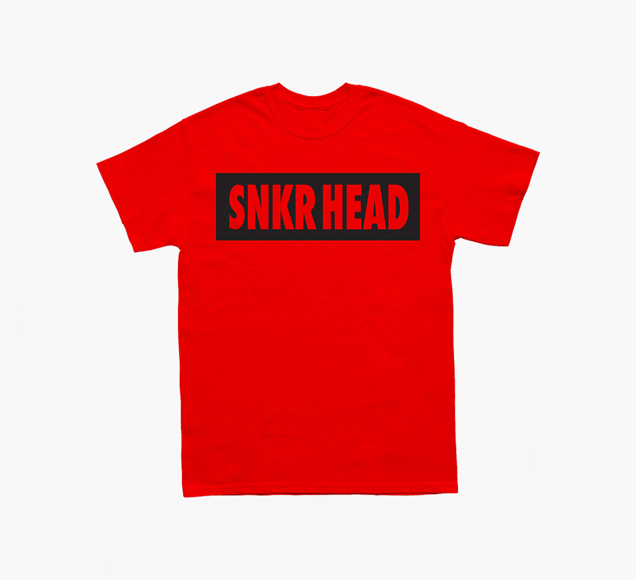 SNKR HEAD Box Logo Red T-shirt (black)