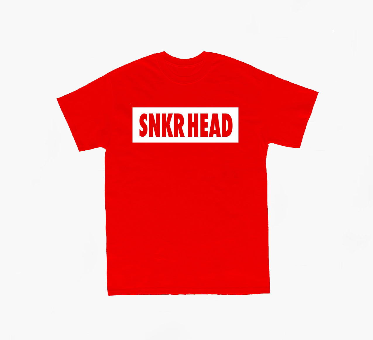 SNKR HEAD Box Logo Red T-shirt (white)