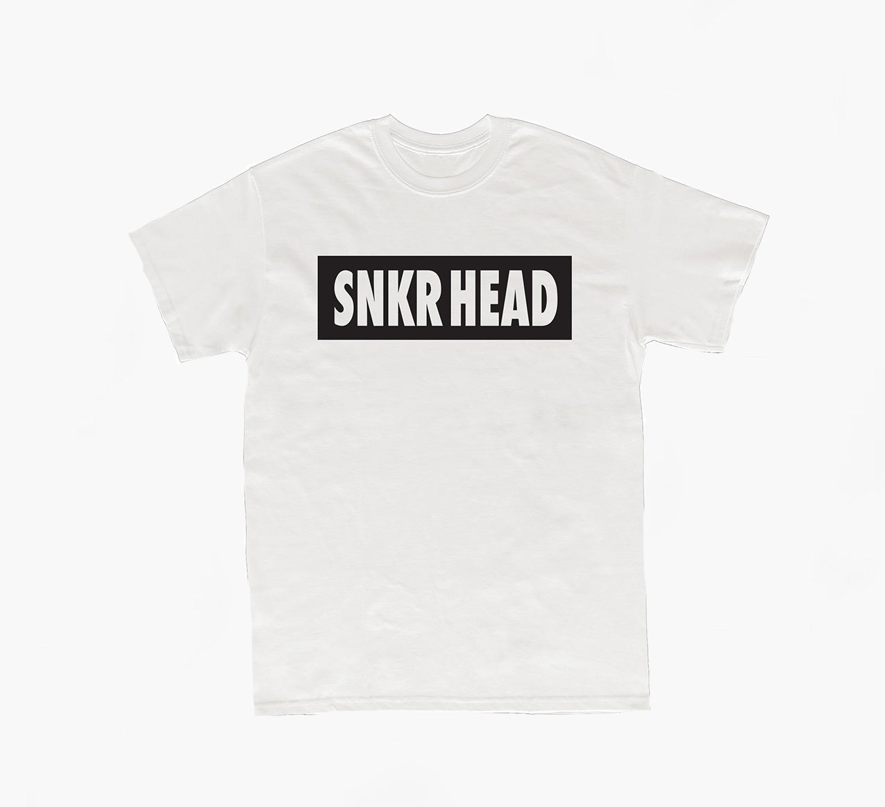 SNKR HEAD Box Logo White T-shirt (black)