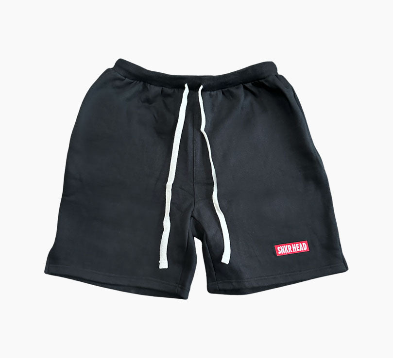 Cut & Sew Bred Cotton Shorts with Zipper Pockets