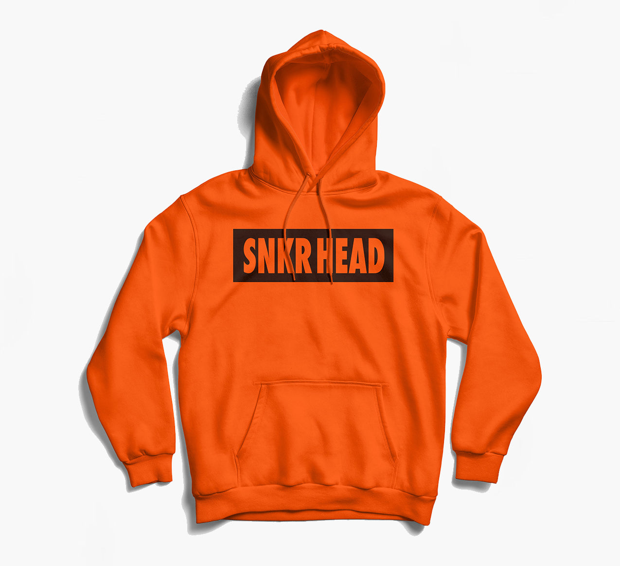 SNKR HEAD Box Logo Orange Hoodie (black)