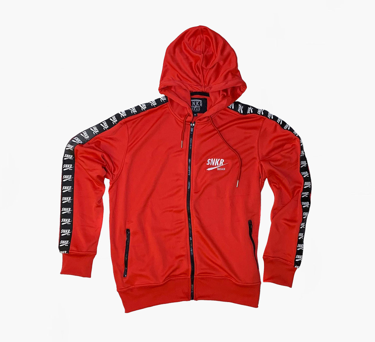SNKR HEAD Hoodie & Jogger Logo Taped Red Set