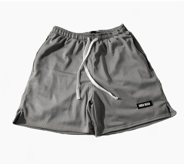 A MACHINE　S.Bob Shorts【GRAY】 Mid-Length - Heather Gray – BlitzBeatz