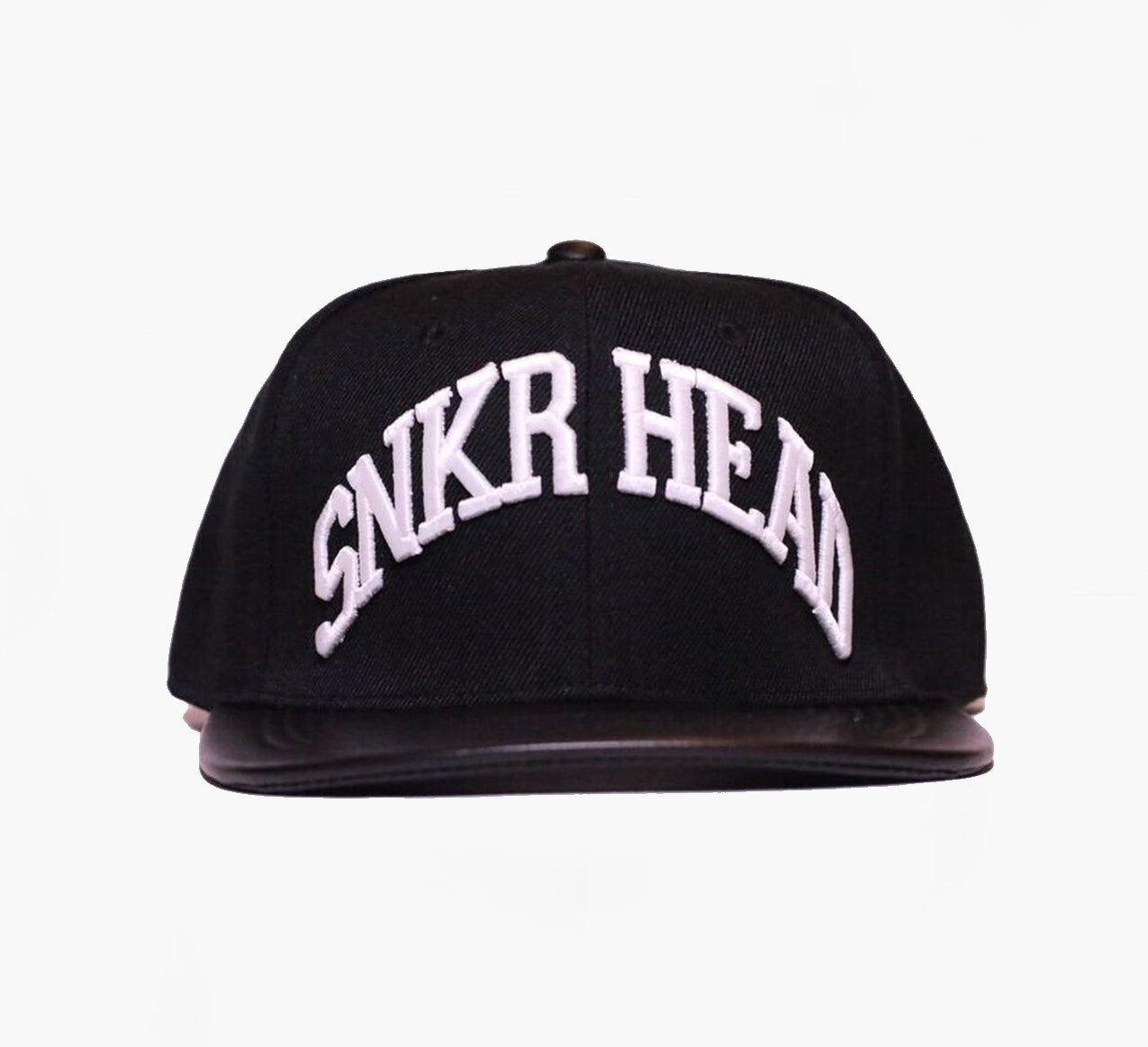 SNKR HEAD Leather Brim Strapback Hat