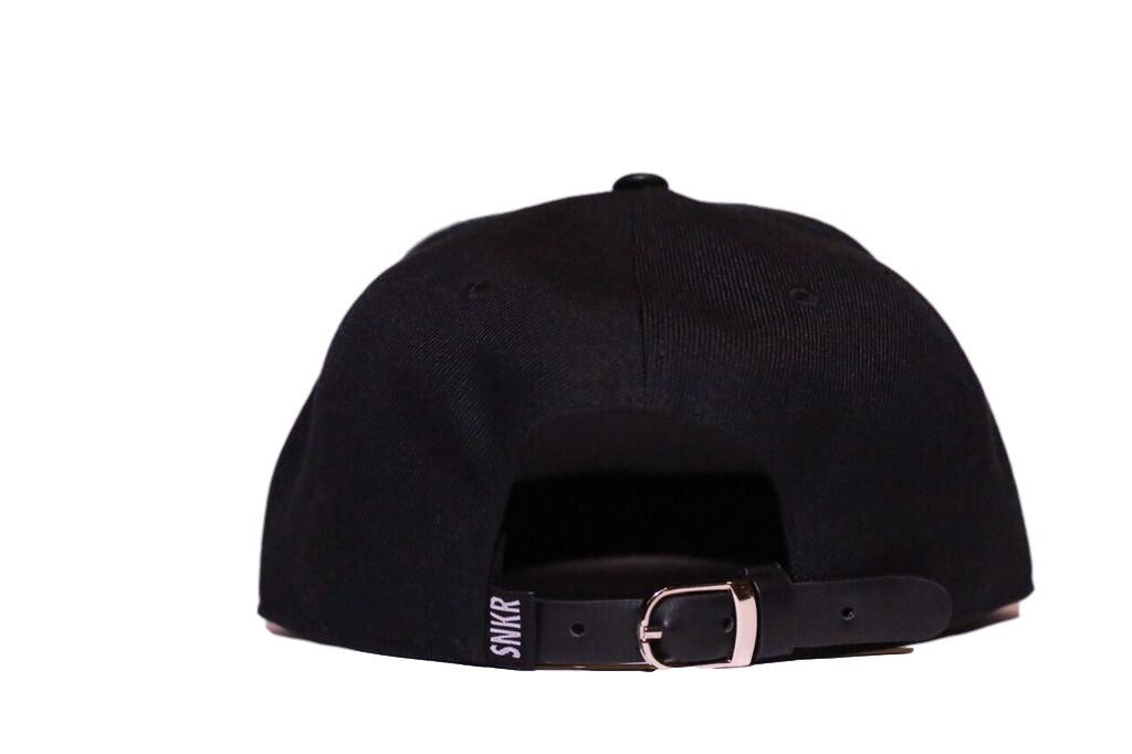 SNKR HEAD Leather Brim Strapback Hat