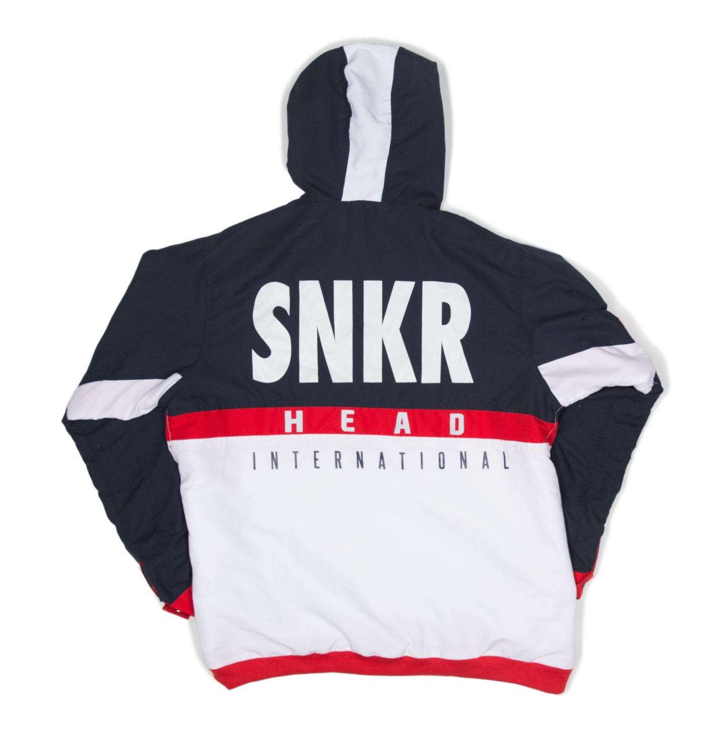SNKR HEAD Tech-Sport International Windbreaker Jacket (Red, White, Blue)